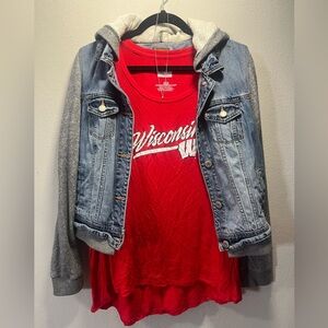 Women’s Red Wisconsin T-Shirt